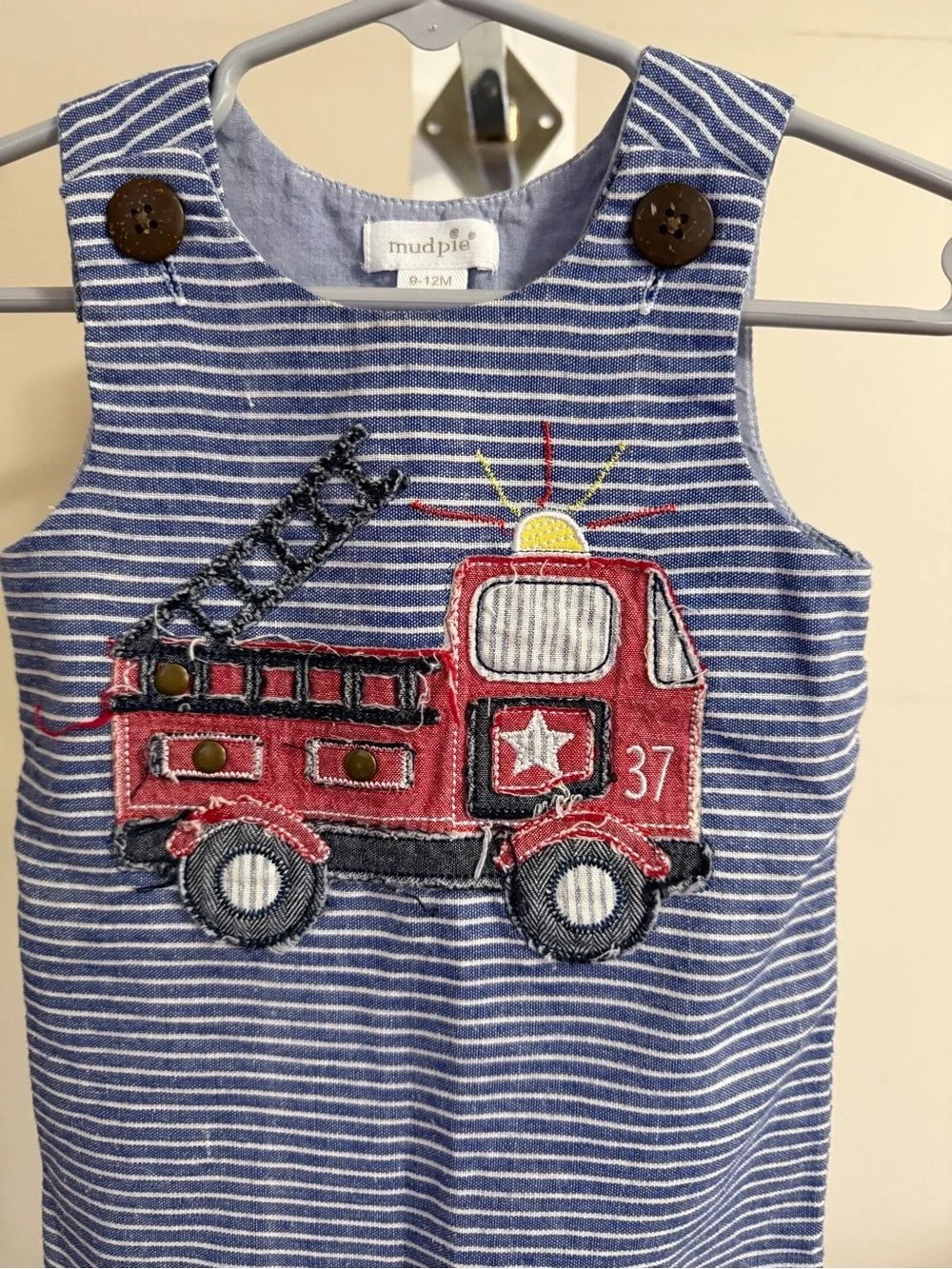Mudpie Firetruck Romper